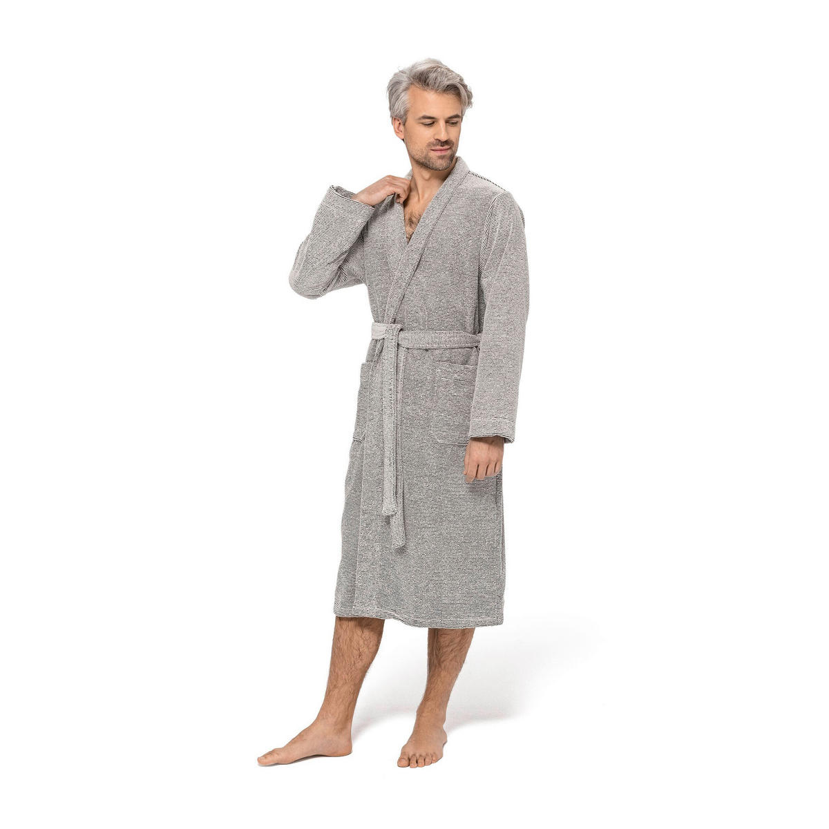 BADEMANTEL L Unisex  - Naturfarben, Basics, Textil (Lnull) - Moeve