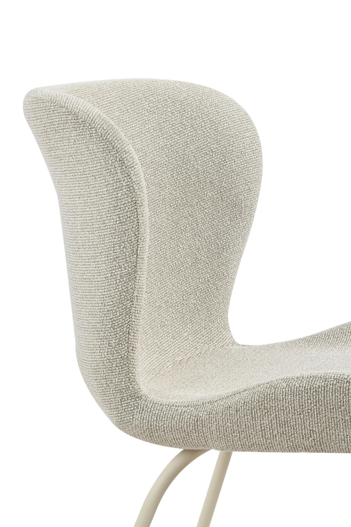 STUHL-SET 2 Stück  in Stahl Webstoff  - Beige/Creme, MODERN, Textil/Metall (50/83,5/60cm) - MID.YOU