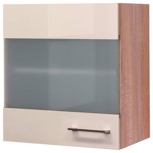 KÜCHENOBERSCHRANK 50/54,8/32 cm  in Kaschmir, Sonoma Eiche  - Kaschmir/Edelstahlfarben, MODERN, Holzwerkstoff/Metall (50/54,8/32cm) - FlexWell