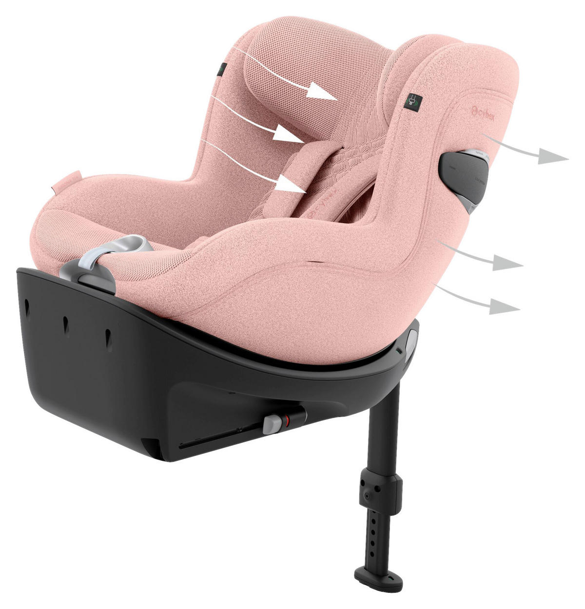 REBOARDER-KINDERSITZ Sirona Ti Plus  - Pink, Basics, Kunststoff/Textil (71/44/75cm) - cybex PLATINUM