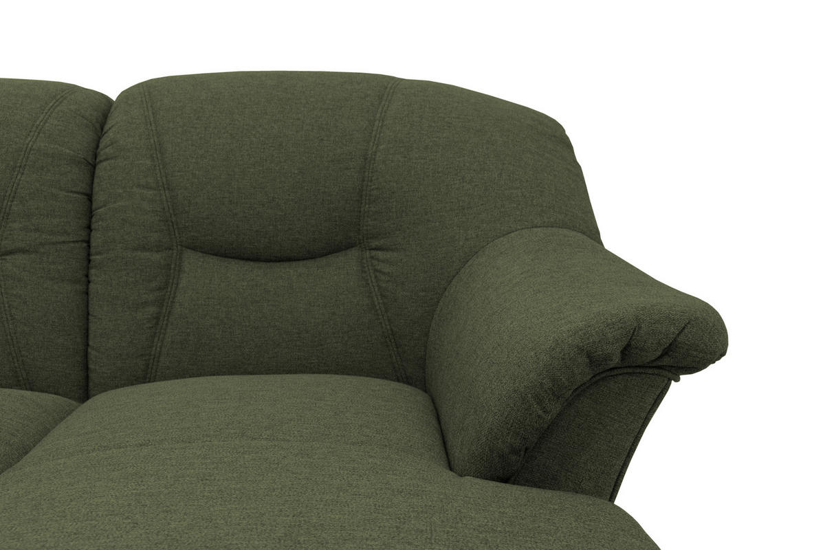 WOHNLANDSCHAFT Grün Mikrofaser  - Schwarz/Grün, KONVENTIONELL, Kunststoff/Textil (180/295/146cm) - MID.YOU