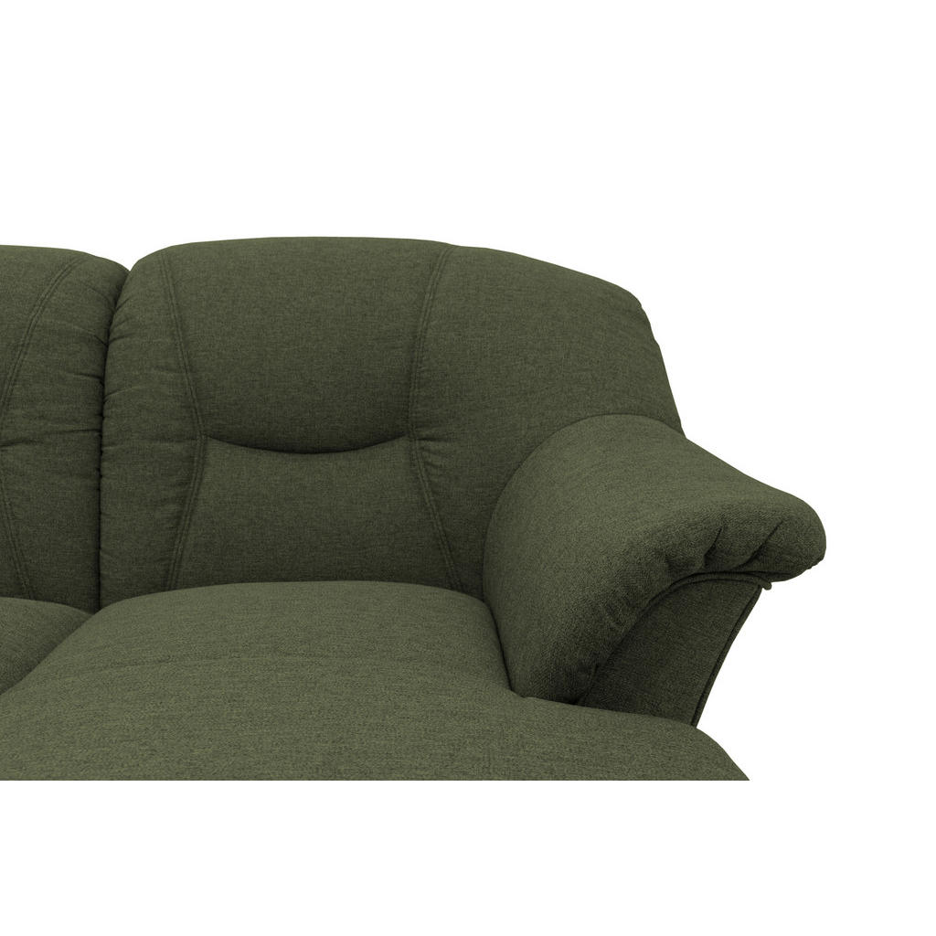 Thumbnail - Mid.you Wohnlandschaft, Grün, Textil, Uni, 5-Sitzer, U-Form, Ottomane links, 295x180 cm, Made in EU, FSC Mix, Rücken ech...