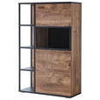 HIGHBOARD 90/140/37 cm  - Eichefarben/Dunkelgrau, KONVENTIONELL, Glas/Holzwerkstoff (90/140/37cm) - Cantus