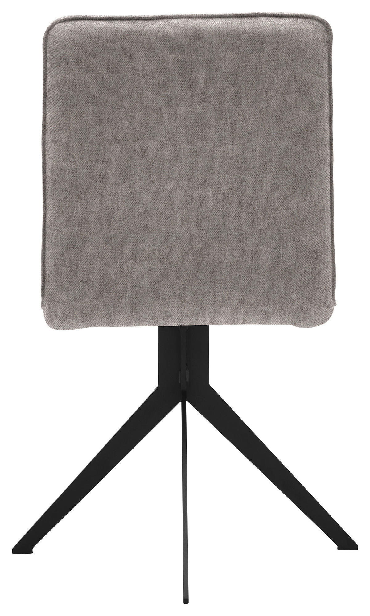 STUHL  in Stahl Webstoff  - Hellbraun/Schwarz, Design, Textil/Metall (46,5/87/64cm) - Voleo