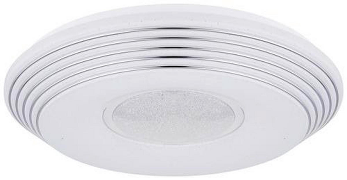 STROPNA LED-SVETILKA  Pillo //3000-6000 K// - bela/prozorno, Basics, kovina/umetna masa (50/8,5cm) - Globo