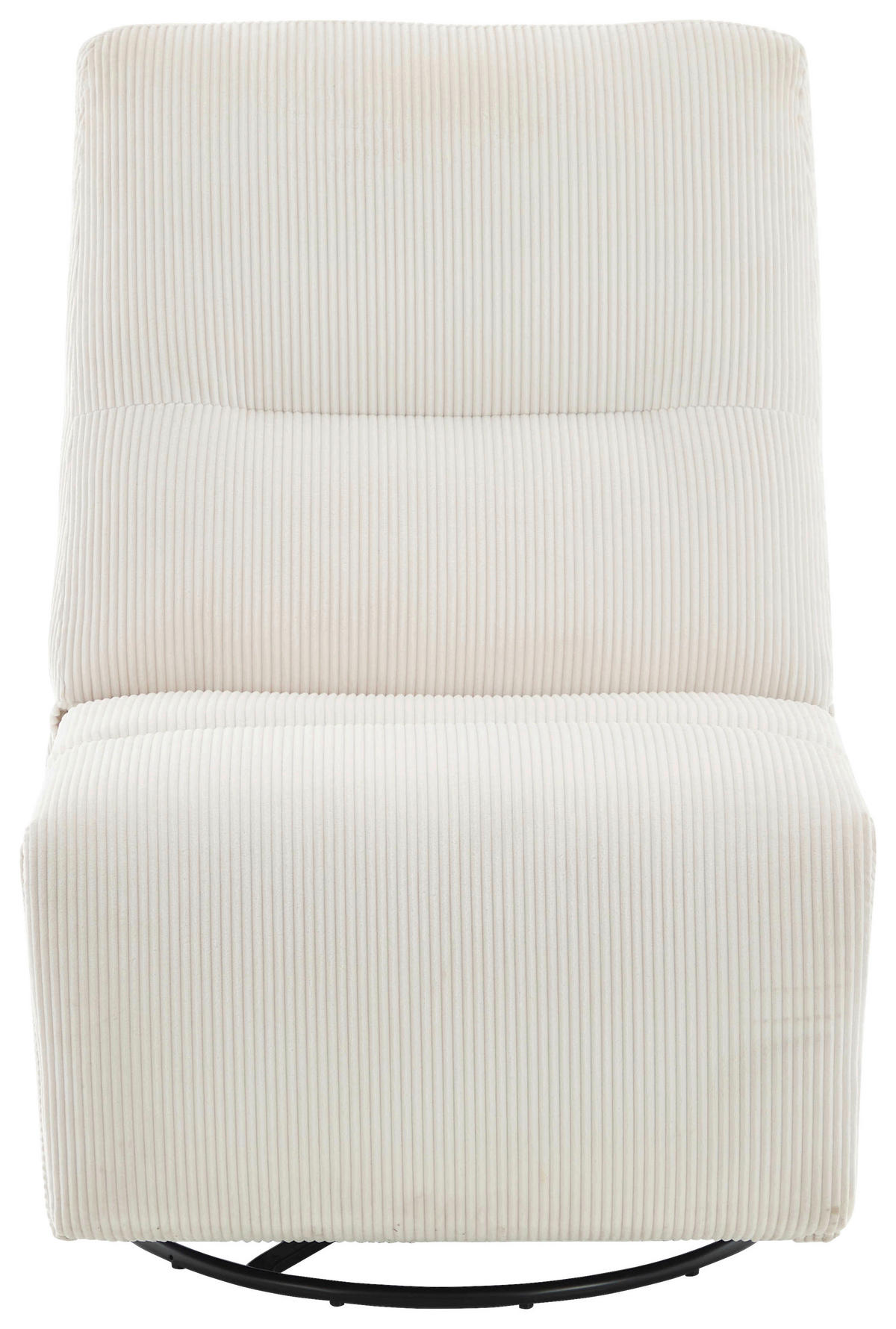 RELAXSESSEL in Textil Creme  - Creme/Schwarz, Design, Textil/Metall (74/105/92cm) - Carryhome