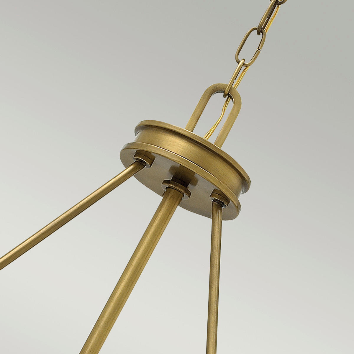 HÄNGLAMPA Elstead Collier 54.3/62.1 cm  - mässingsfärgad, Klassisk, metall/glas (54.3/62.1cm) - Elstead Lighting