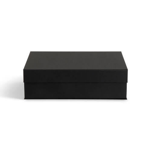 AUFBEWAHRUNGSBOX    29.5/42.5/13 cm  - Schwarz, Basics, Karton/Papier (29.5/42.5/13cm)