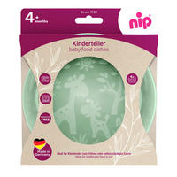 DETSKÝ TANIER - šalviovozelená, Basics, plast (19,2/23,6/2,8cm)