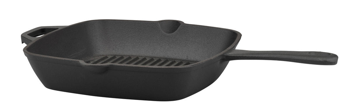 GRILOVACÍ PÁNEV  - černá, Basics, kov (26/26cm) - GSW