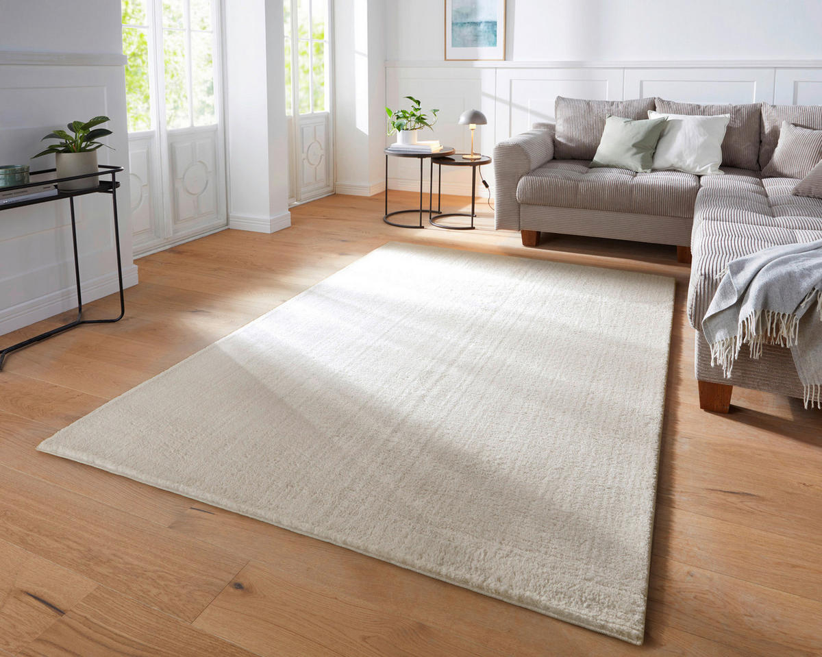 WEBTEPPICH Wohnzimmer 120/170 cm Fiona Creme rechteckig  - Creme, KONVENTIONELL, Textil (120/170cm) - Novel