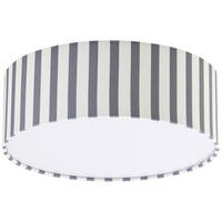 DECKENLEUCHTE  37/13 cm    - Naturfarben/Grau, MODERN, Kunststoff/Textil (37/13cm) - Novel