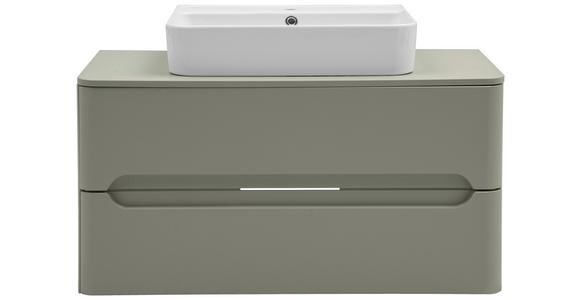 WASCHTISCHKOMBI 101 cm  - Schilfgrün/Weiß, KONVENTIONELL, Keramik/Holzwerkstoff (101cm) - Xora