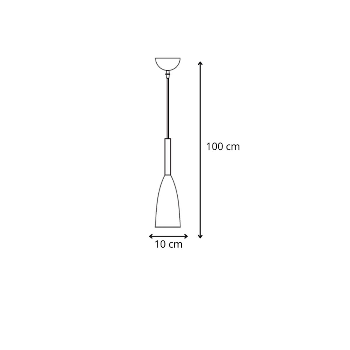HÄNGELEUCHTE    - Grau, Basics, Metall (100/10/10cm)