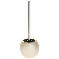 GARNITURĂ DE PERIE PENTRU WC in metal  plastic   - auriu/culoare crom, Basics, ceramică/plastic (12/36cm) - Sadena