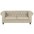 CHESTERFIELD-SOFA in Textil Sandfarben - Sandfarben/Wengefarben, Design, Holz/Textil (202/78/96cm) - Carryhome CHESTERFIELD-SOFA in Textil Sandfarben - Sandfarben/Wengefarben, Design, Holz/Textil (202/78/96cm) - Carryhome