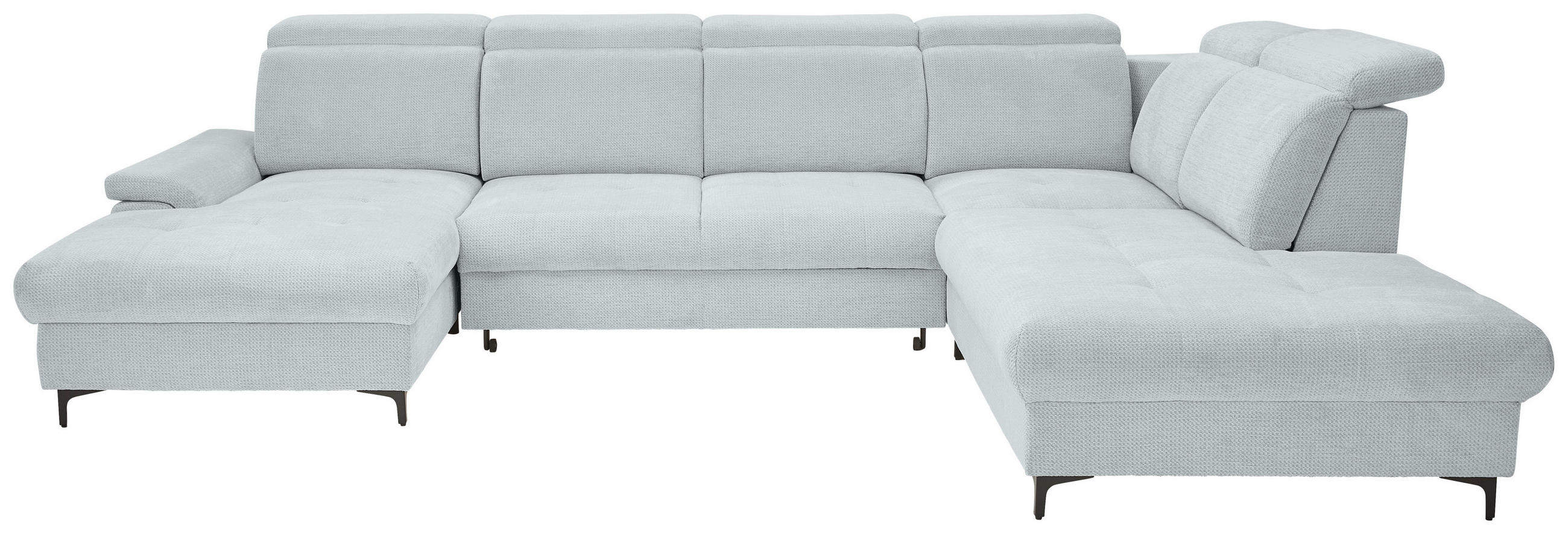Stylife Wohnlandschaft Hellgrau 364x270 cm