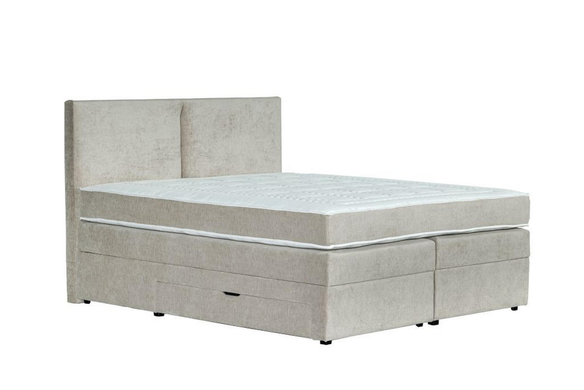 BOXSPRING KREVET 140/210 cm     bežbraon  - svetlobraon/bežbraon, Moderno, tekstil/drvo (140/210cm) - Hom`in
