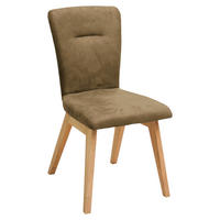 STUHL  in Mikrofaser Holz, Textil  - Eichefarben/Olivgrün, KONVENTIONELL, Holz/Textil (46/91/66cm) - Dieter Knoll