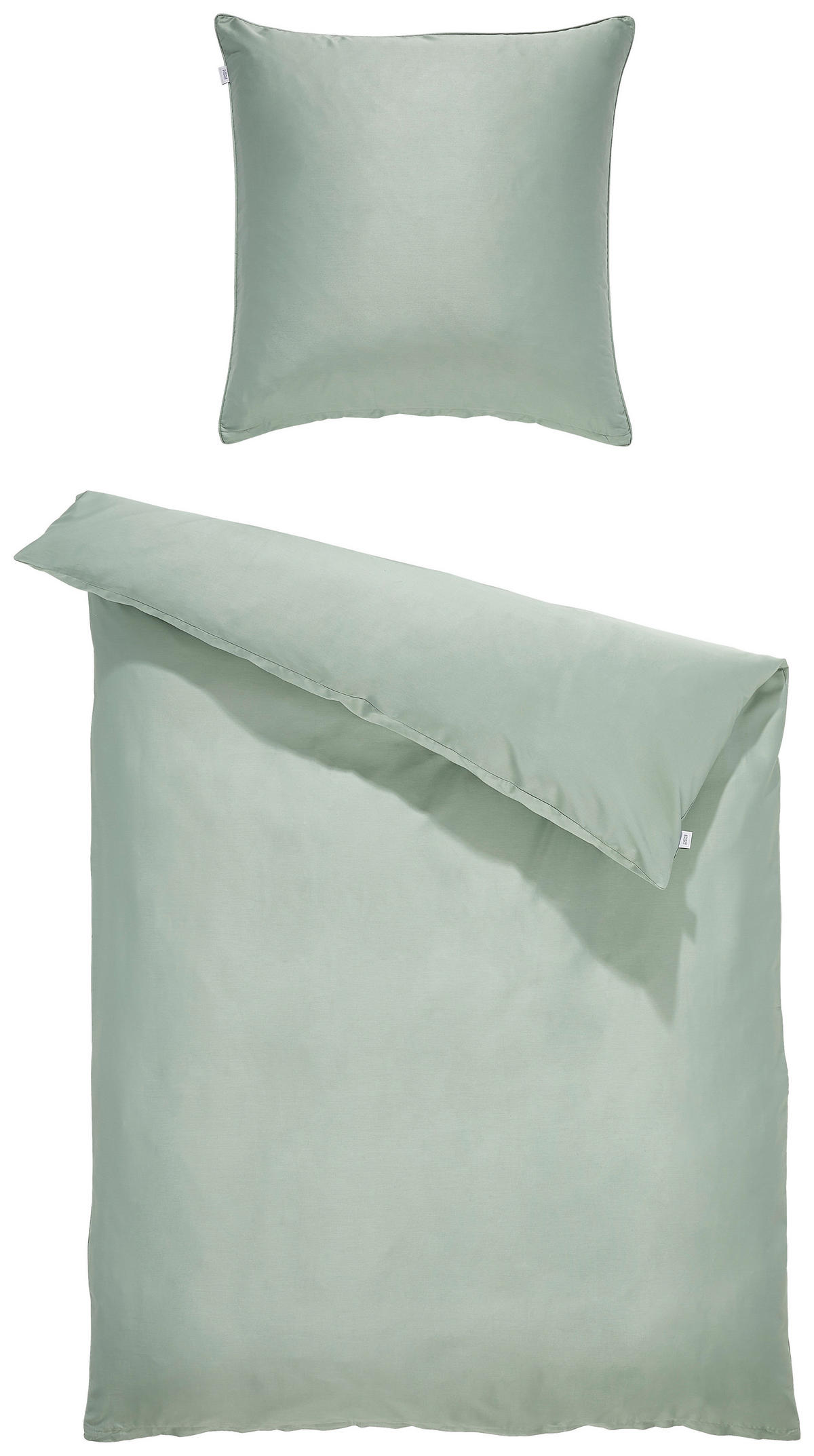 WENDEBETTWÄSCHE SW-Pure 155/220 cm  - Salbeigrün, Basics, Textil (155/220cm) - Schöner Wohnen