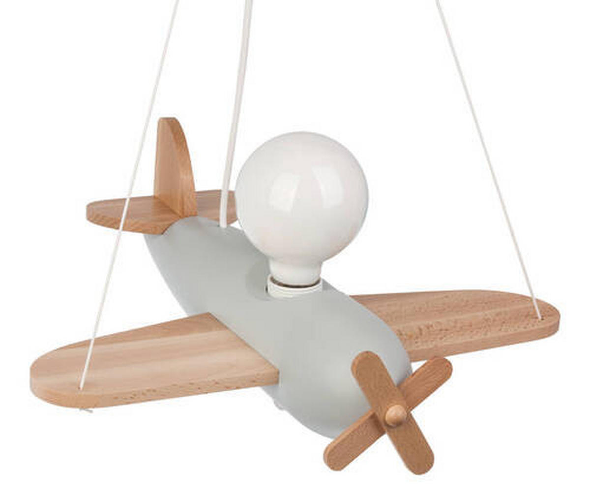 KINDERHÄNGELEUCHTE 42/41/75 cm   - Naturfarben/Grau, Basics, Holz (42/41/75cm)
