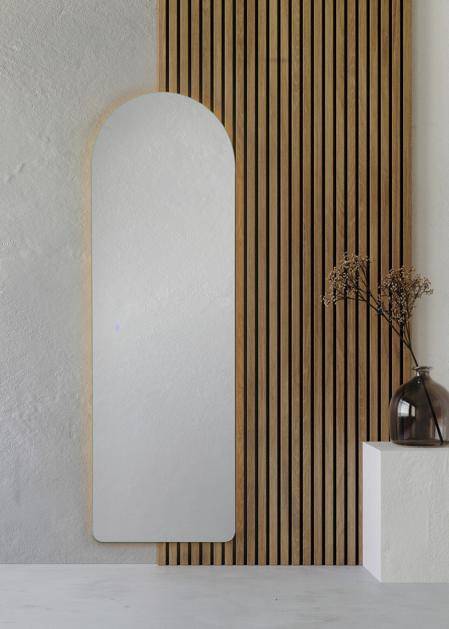 BADEZIMMERSPIEGEL 50/160/3 cm  - Silberfarben, MODERN, Glas (50/160/3cm)