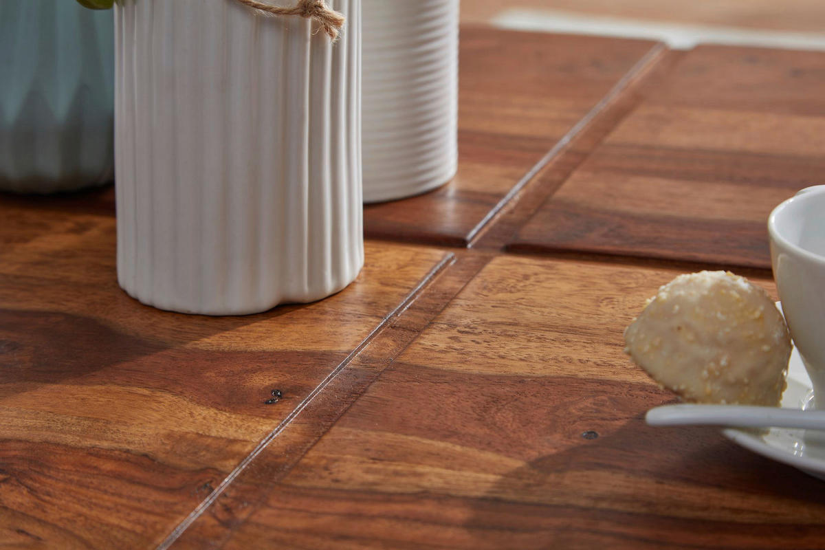 COUCHTISCH Sheesham massiv 57,5/57,5/30 cm quadratisch Sheeshamfarben  - Sheeshamfarben, MODERN, Holz (57,5/57,5/30cm) - MID.YOU