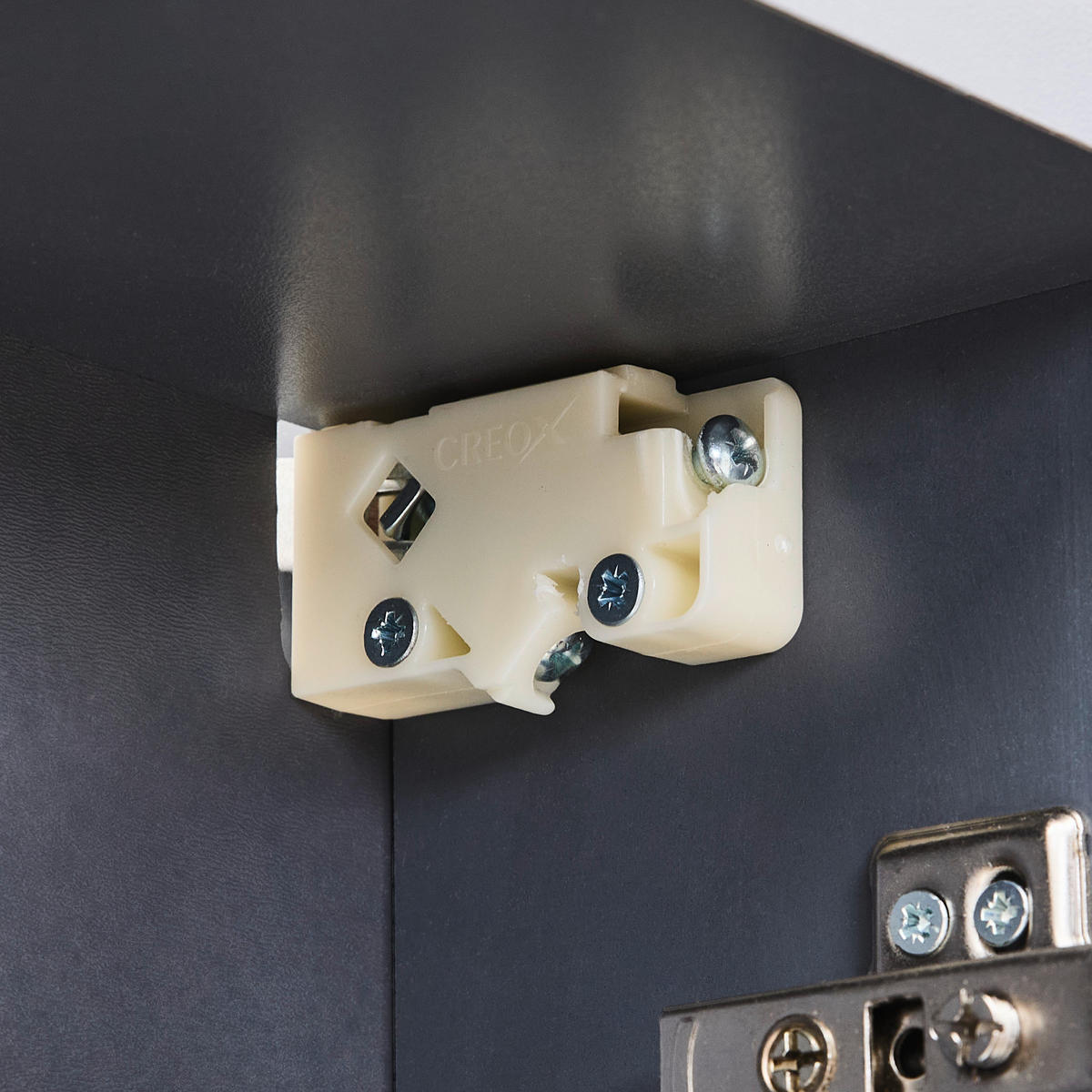 BADEZIMMER 3-teilig  in  - Weiß Hochglanz/Beige, MODERN, Glas/Keramik (100/114/45cm) - MID.YOU