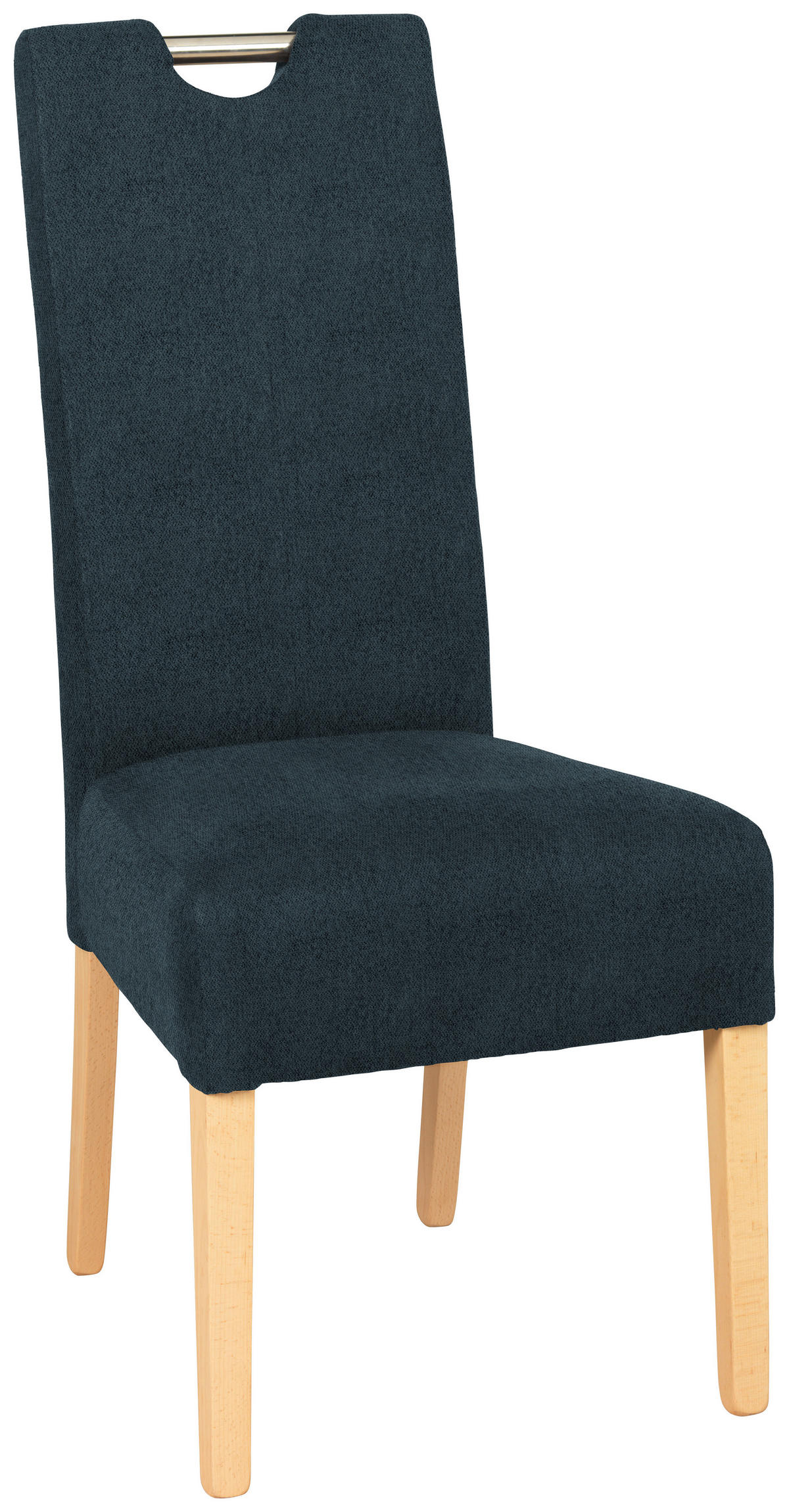 STUHL in Holz, Metall, Textil Anthrazit, Buchefarben  - Anthrazit/Buchefarben, Natur, Holz/Textil (47/103/60cm) - Cantus