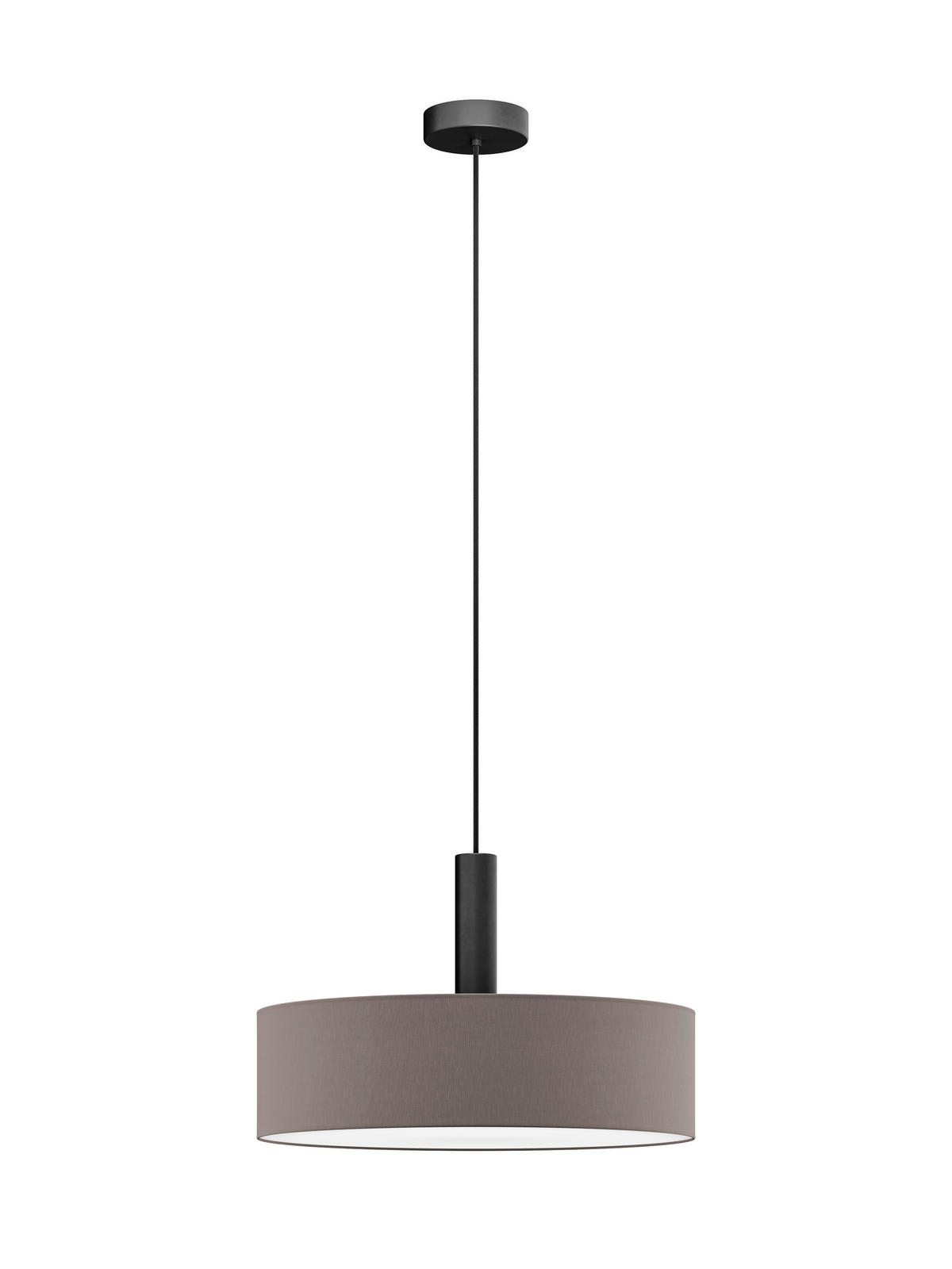 FÜGGŐLÁMPA 50/115 cm  - antracit, Basics, műanyag/textil (50/115cm)