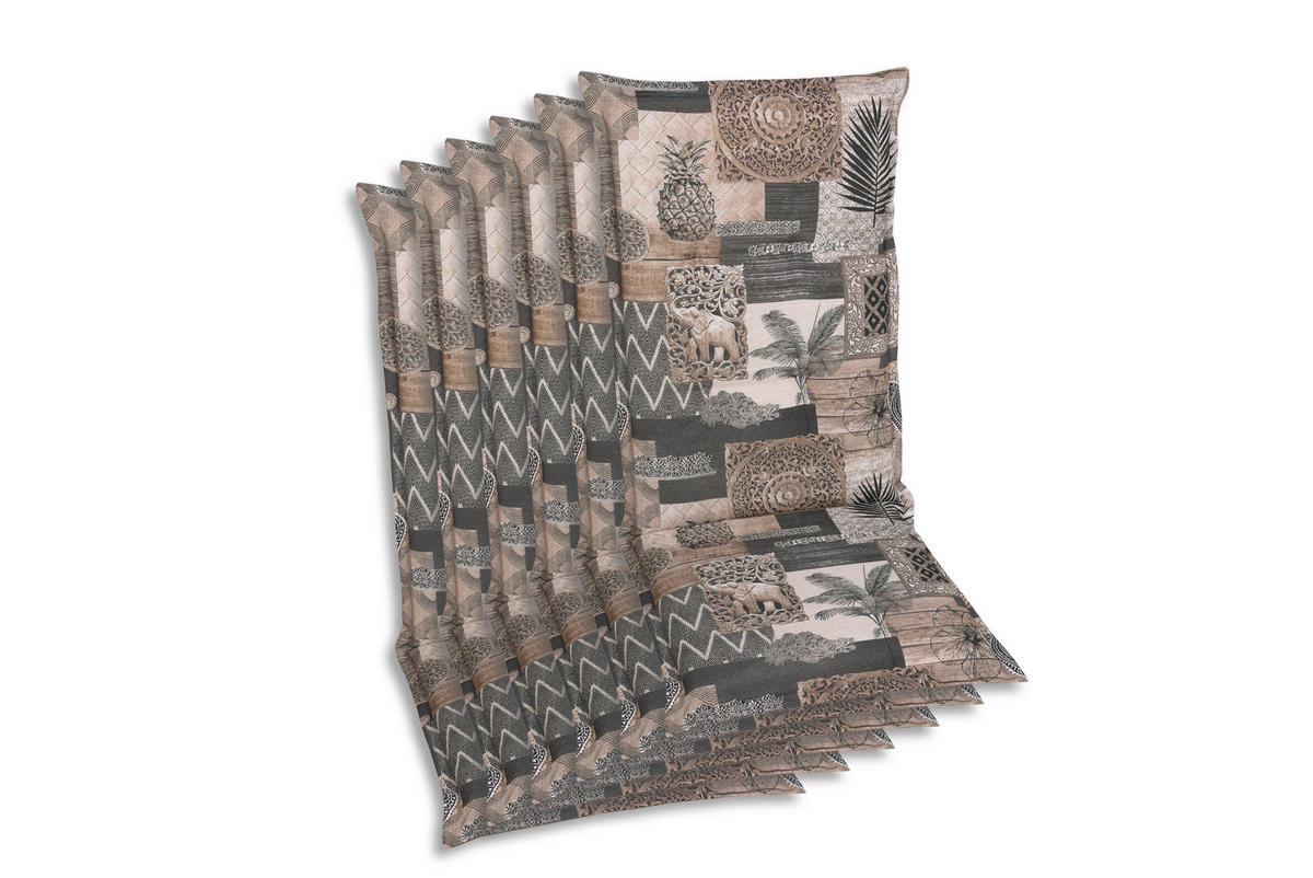 SESSELAUFLAGENSET in Beige Federn  - Beige, Basics, Textil (50/7/120cm)