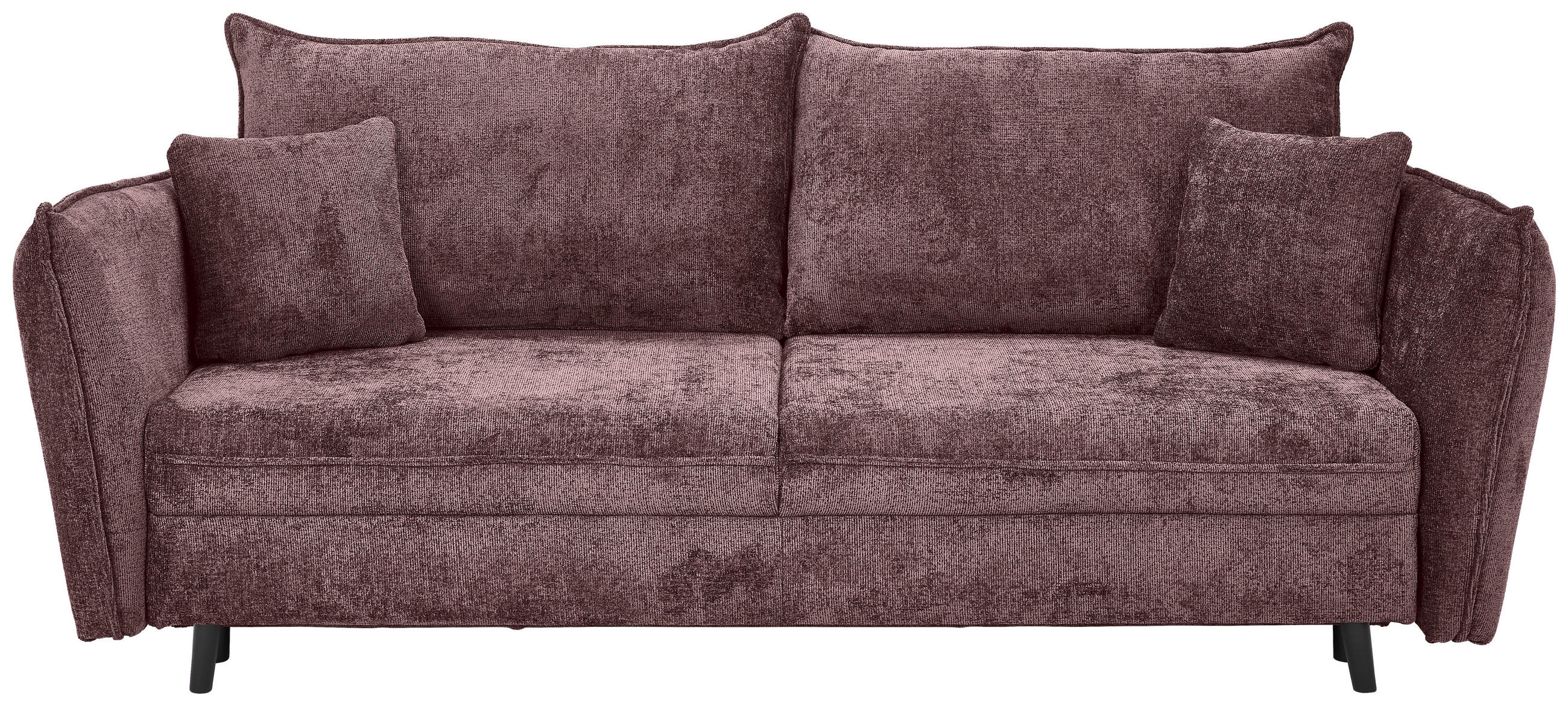 SOFA LEŽAJ ružičasta  - ružičasta/crna, Konvencionalno, tekstil/drvo (238/99/108cm) - Carryhome