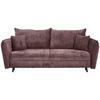 SOFA LEŽAJ ružičasta  - ružičasta/crna, Konvencionalno, tekstil/drvo (238/99/108cm) - Carryhome