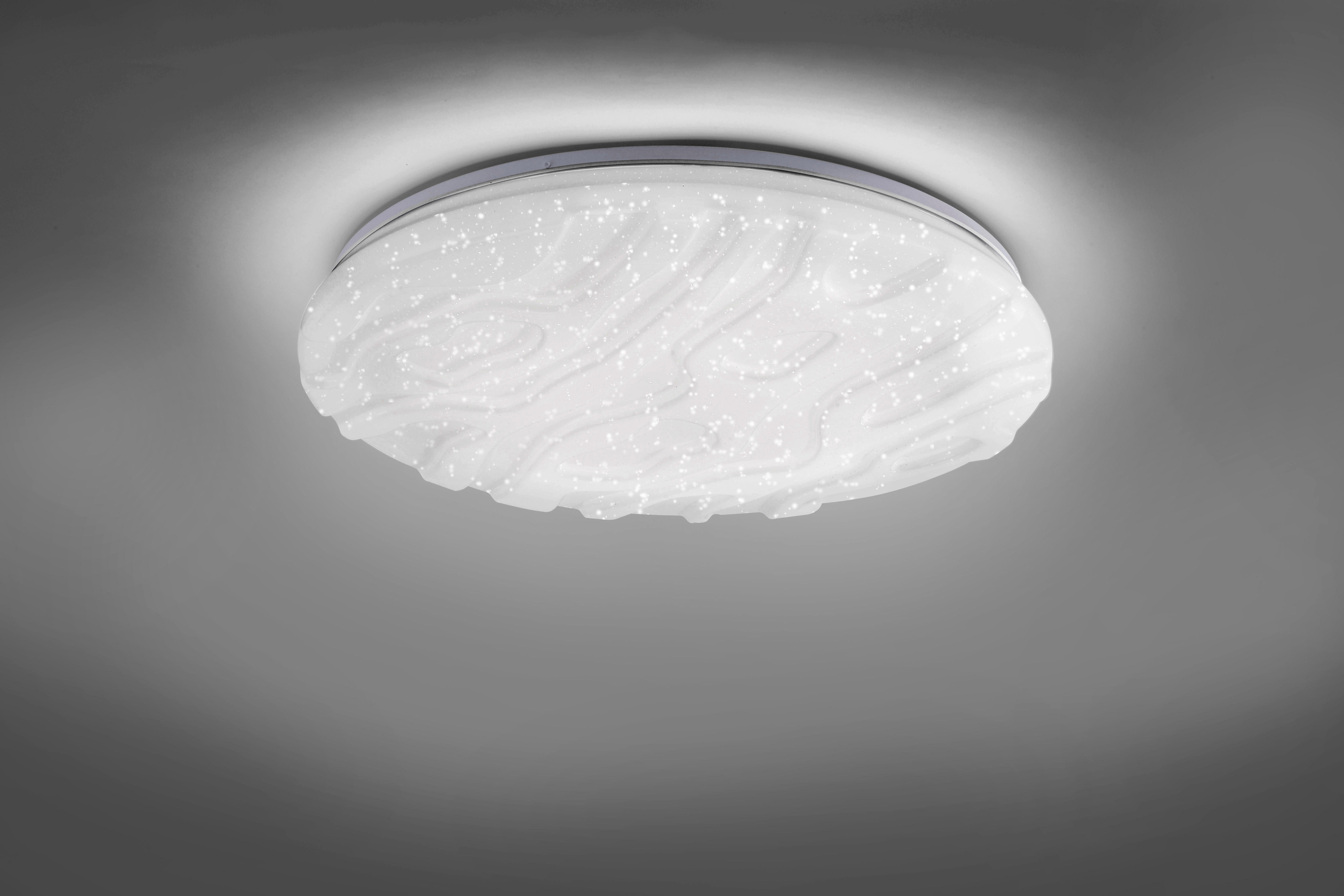 LED-DECKENLEUCHTE Ria  - Weiß, KONVENTIONELL, Kunststoff (60/60/9cm)