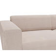 3-SITZER-SOFA  in Cord Creme  - Creme/Schwarz, KONVENTIONELL, Textil/Metall (237/75/104cm) - Carryhome