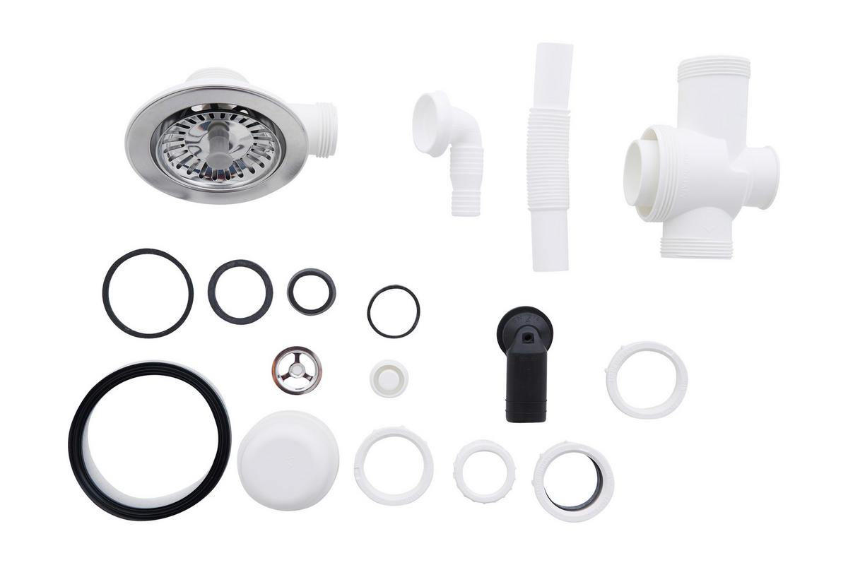 SPÜLE 1712BOSTON86X50G  - Grau, Trend, Glas/Kunststoff (86/20/50cm) - Respekta