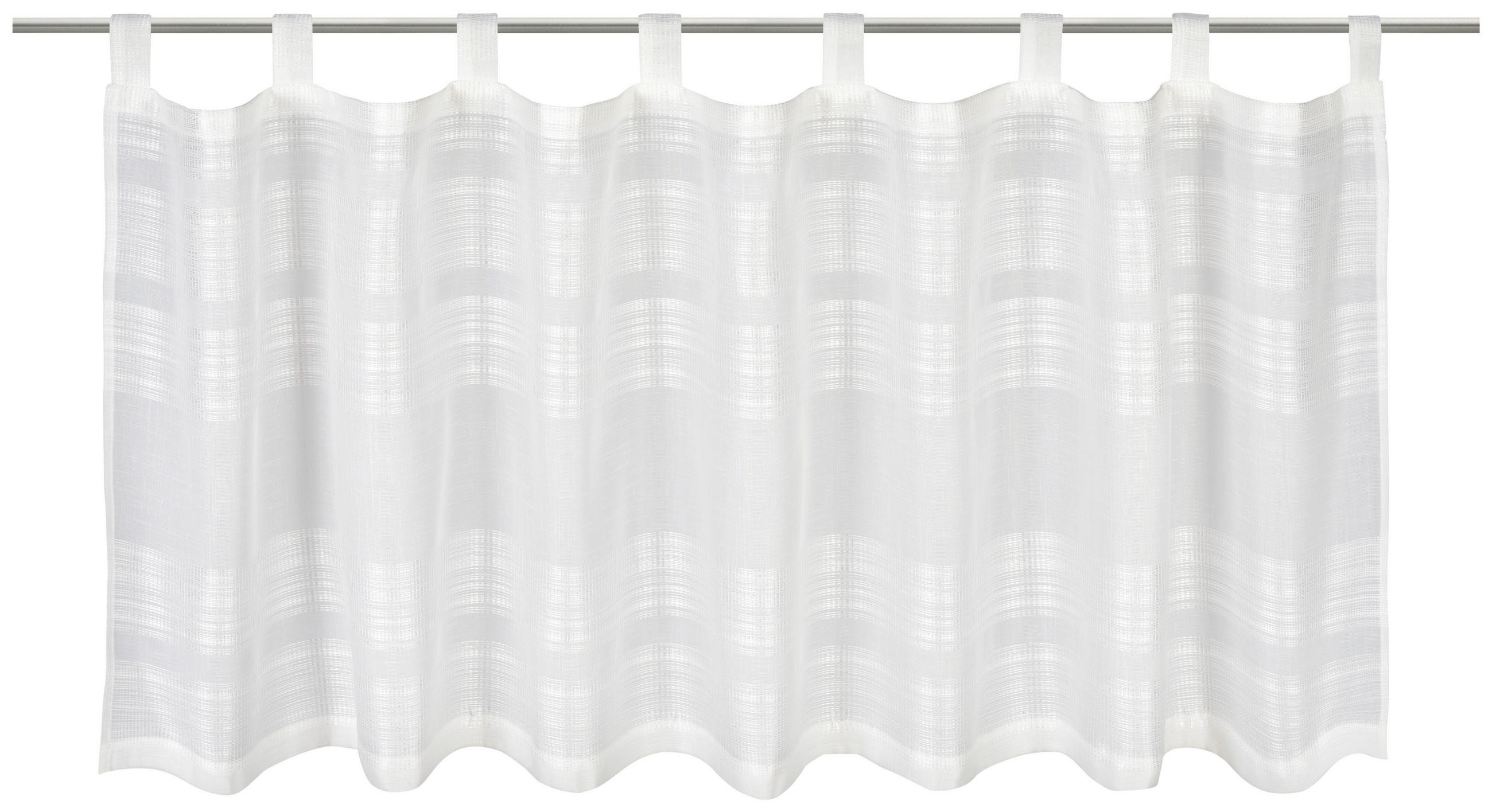 KURZGARDINE   150/45 cm   - Weiß, Design, Textil (150/45cm) - Esposa