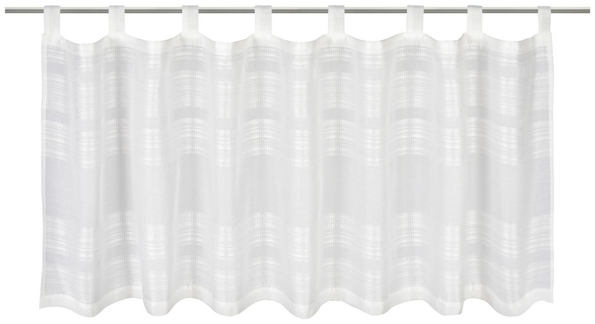 KURZGARDINE   150/45 cm   - Weiß, Design, Textil (150/45cm) - Esposa