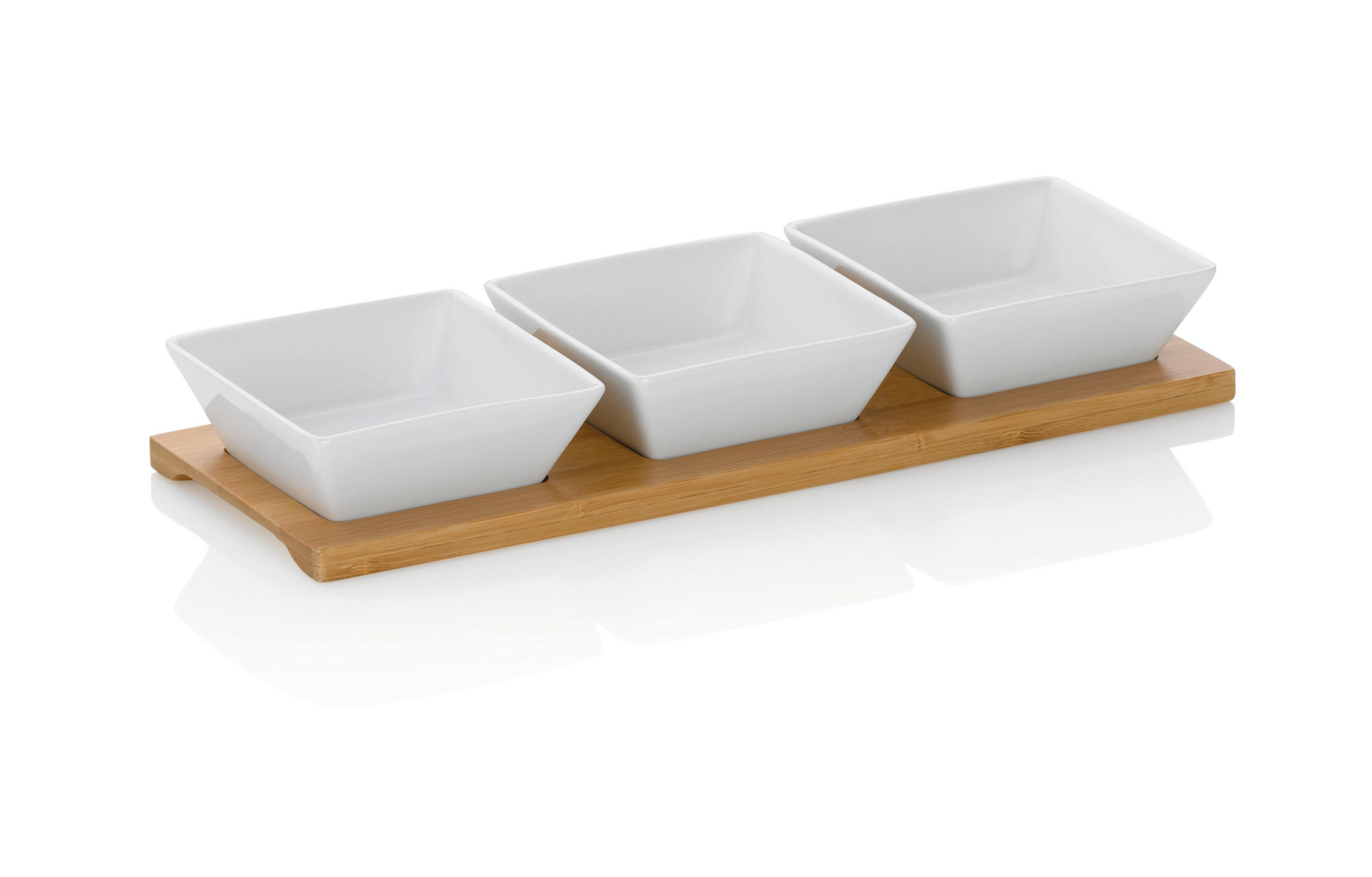 SERVIERSCHALENSET Philipa   - Weiß, KONVENTIONELL, Keramik (33,5/12/5cm) - Kela