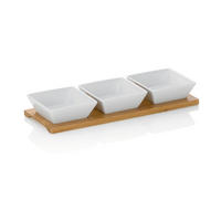 SERVIERSCHALENSET Philipa   - Weiß, KONVENTIONELL, Keramik (33,5/12/5cm) - Kela