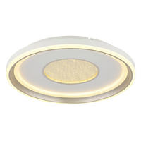LED-DECKENLEUCHTE 48/7,5 cm   - Champagner/Weiß, Design, Kunststoff/Metall (48/7,5cm) - Globo