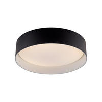 LED-DECKENLEUCHTE 28,5/28,5/7 cm   - Schwarz, KONVENTIONELL, Kunststoff/Metall (28,5/28,5/7cm) - Schöner Wohnen