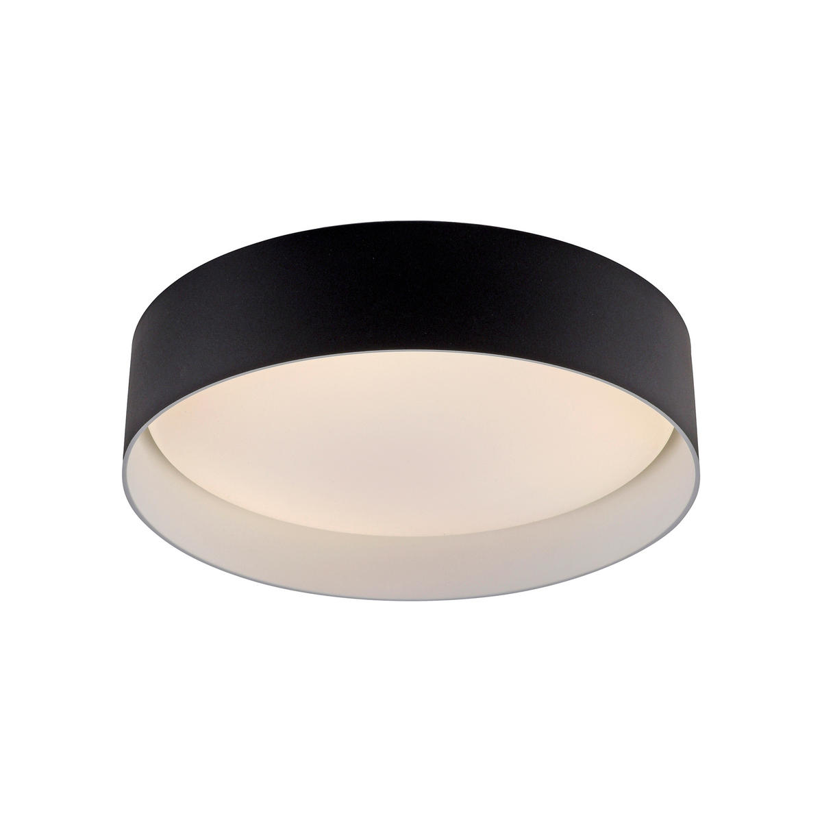LED-DECKENLEUCHTE 28,5/28,5/7 cm   - Schwarz, KONVENTIONELL, Kunststoff/Metall (28,5/28,5/7cm) - Schöner Wohnen
