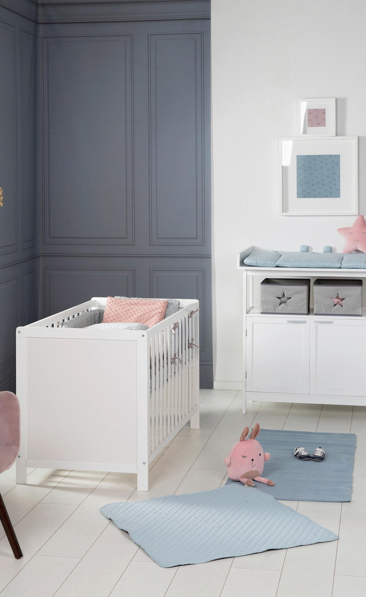 BABYZIMMERSET 2-tlg. roba Hamburg  - Weiß, Basics, Holzwerkstoff - Roba