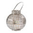 WINDLICHT - Silberfarben, Basics, Glas/Metall (27/27/26cm) - Ambia Home