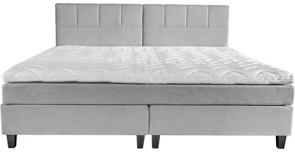 BOXSPRINGBETT 240/200 cm in Hellgrau - Wengefarben/Hellgrau, Trend, Holz/Textil (240/200cm) - Esposa