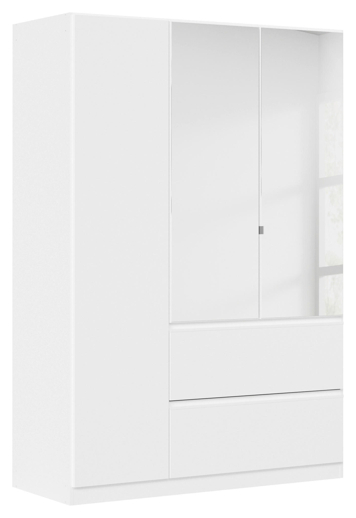 DULAP CU UșI ROTATIVE, 136/197/54 cm, alb