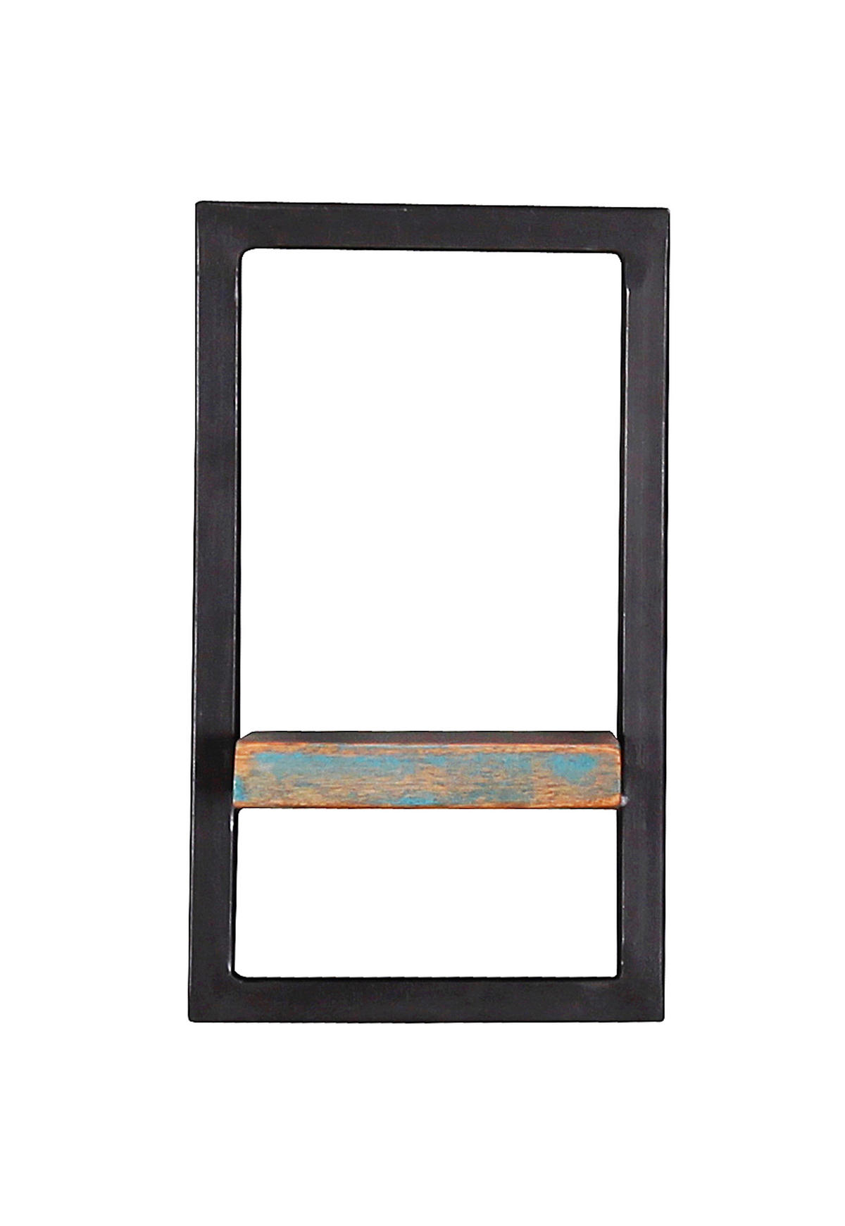 WANDREGAL 20/35/25 cm  - Multicolor/Schwarz, Design, Holz/Metall (20/35/25cm) - MID.YOU
