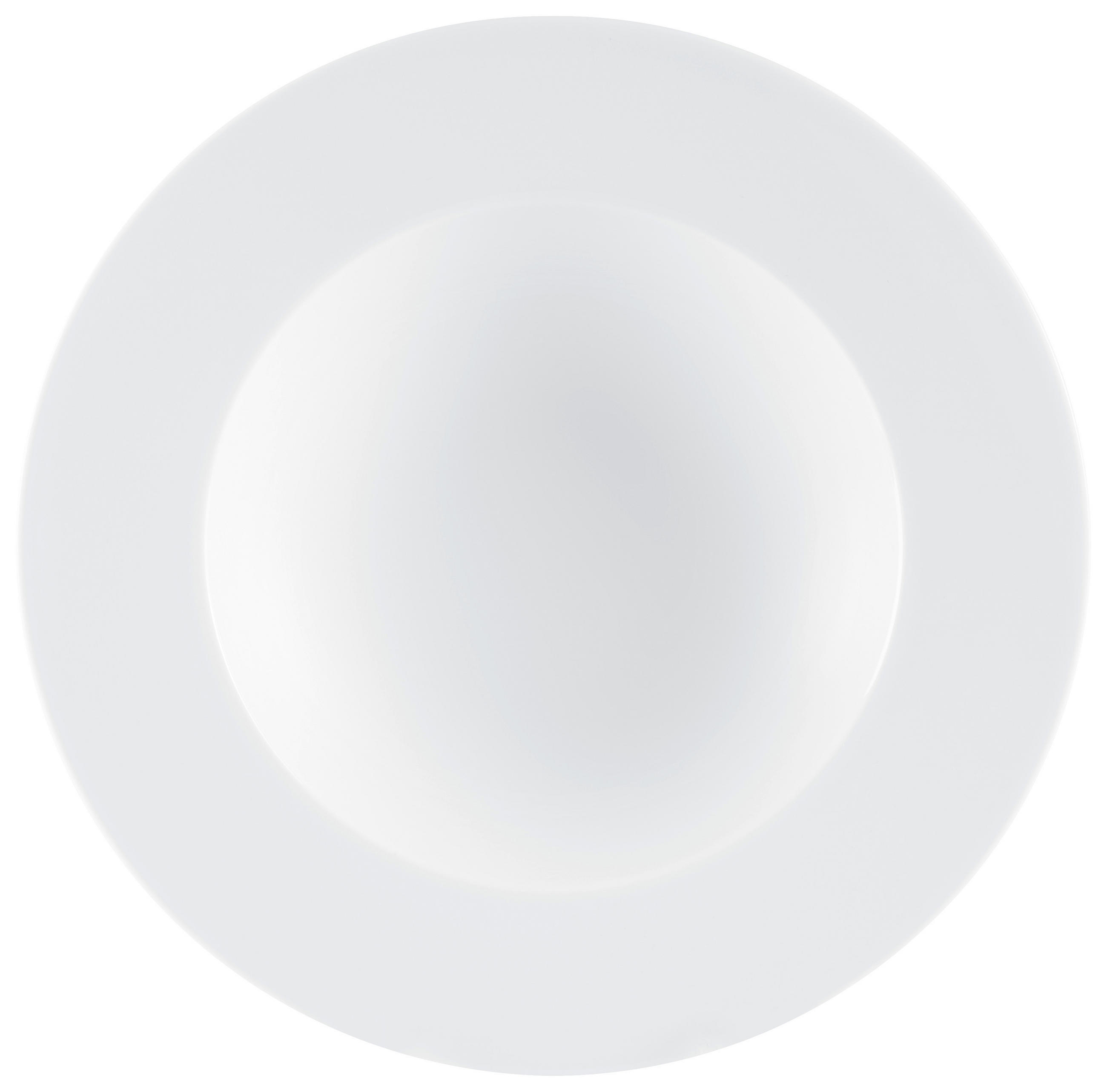 SUPPENTELLER Weiß Porzellan ZOÉ FINE DIAMOND UNI 3  - Weiß, Keramik (23cm) - Seltmann Weiden