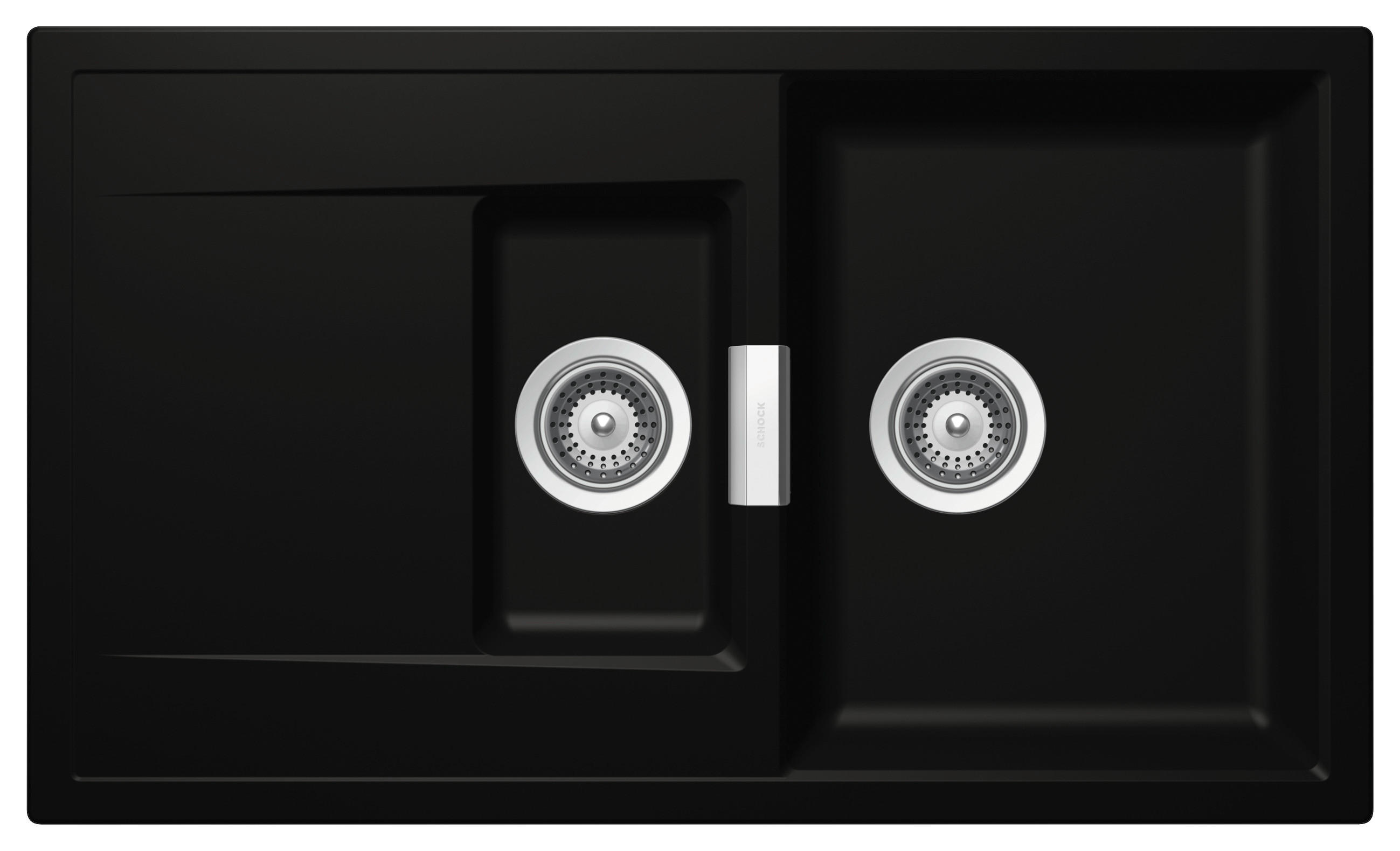 SPÜLE MONO D-150-A / MOND150ANGT  - Schwarz, Basics, Stein (86/51cm) - Schock